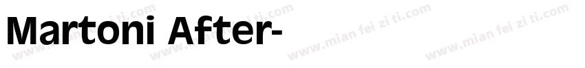 Martoni After字体转换